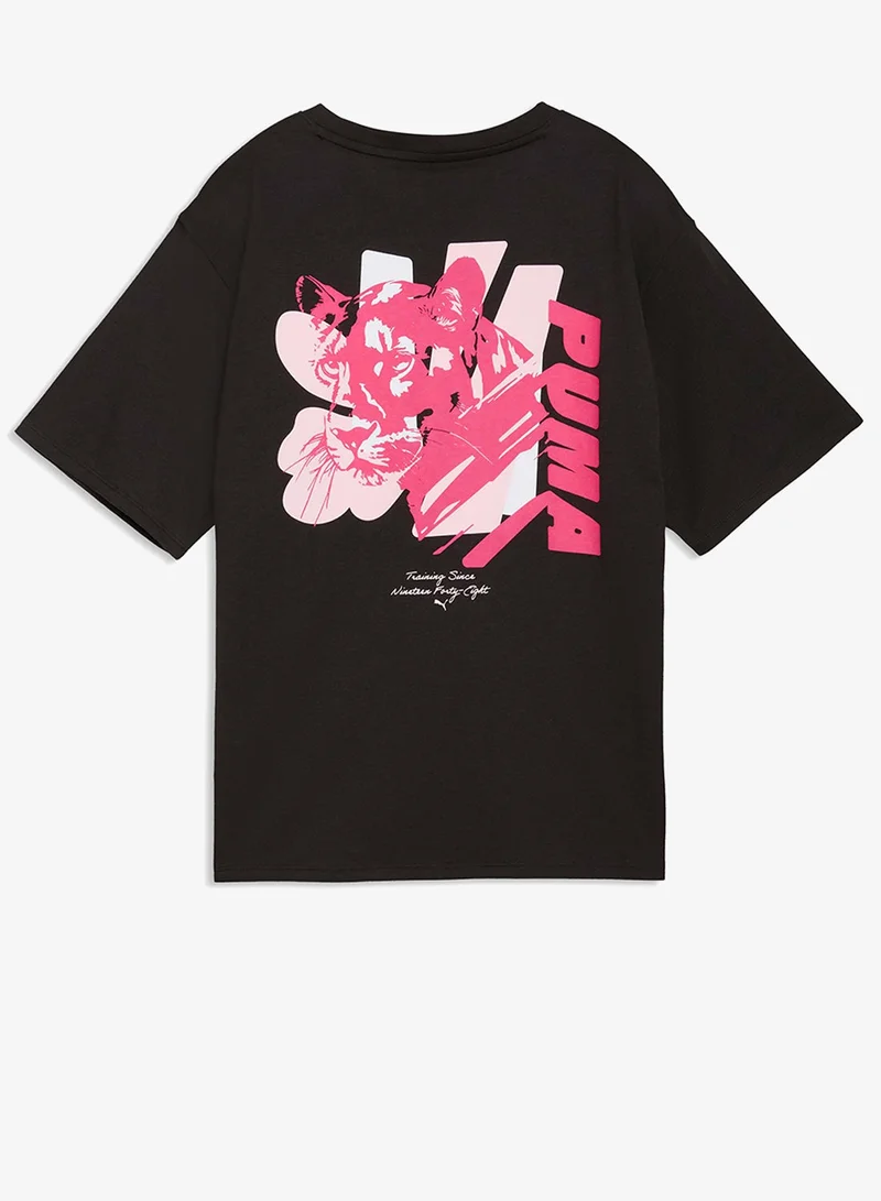 PUMA  Cat Graphic T-Shirt for Women | Best Price UAE