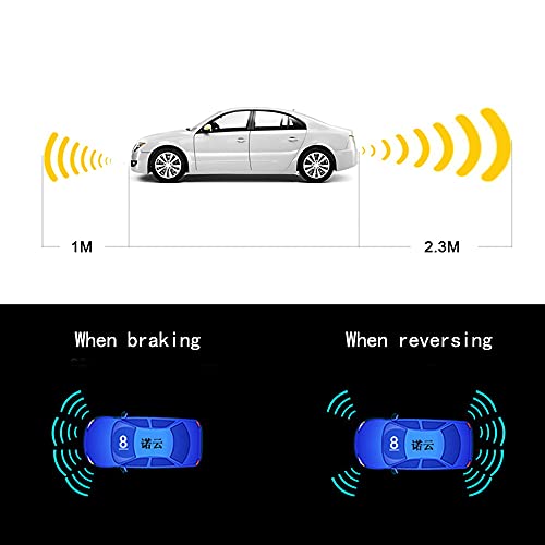 ELSNU Backup Parktronic System Car Auto Vehicle Reverse with 8 Parking Sensors kit Distance Detection LCD Distance Display Sound Warning … - Image 2