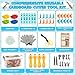 Luucio 196 PCS Cardboard Cutter for Kids Reusable Safe Cardboard Tools for Kids with Box Gloves Screws Connectors Screwdrivers Saws Educational Toys for 5 6 7 8 Year Old Birthday Gift for Boys Girls - Image 4