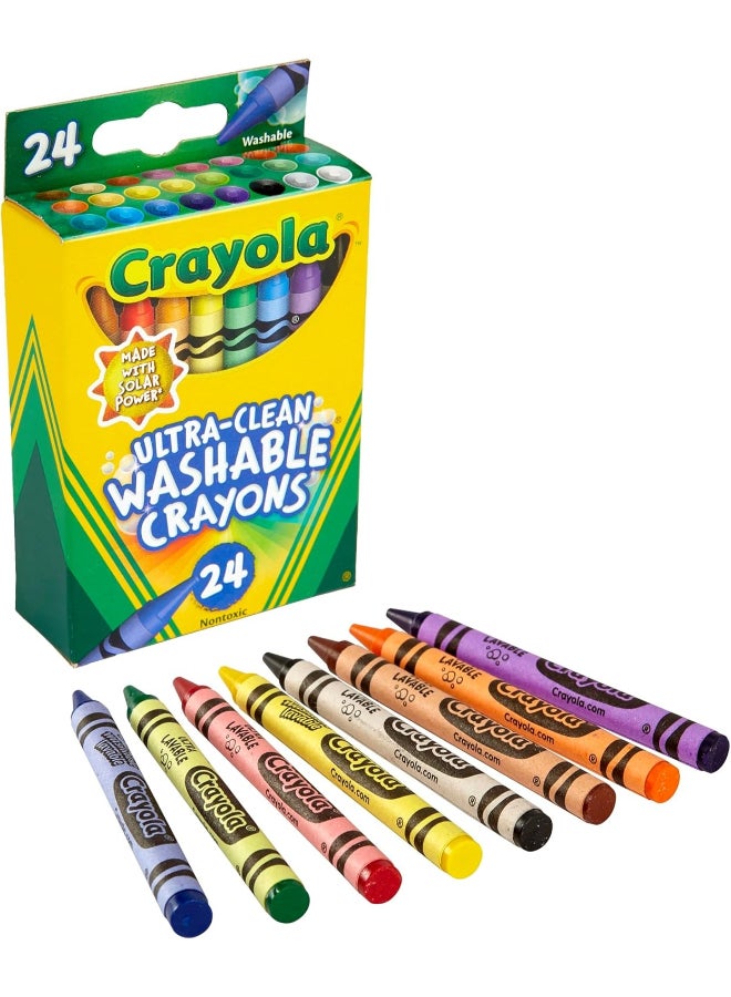 Crayola 24 count Washable Ultra Clean Crayons - Image 1