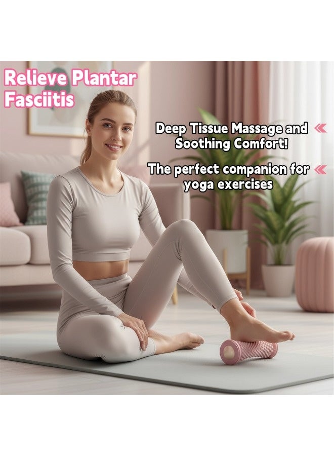 ShebSheb Foot Massager Roller for Plantar Fasciitis Relief, Portable, Deep Tissue Muscle Massage, Foot Arch and Heel Pain, Reflexology Tool - Image 4
