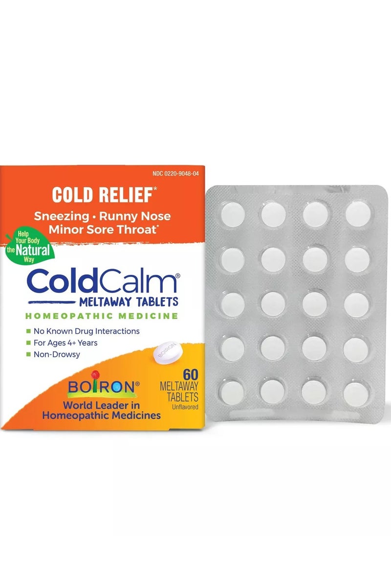 Boiron Coldcalm Quick-Dissolving Tablets 60 Tablets (Value Pack of 2) - Image 1