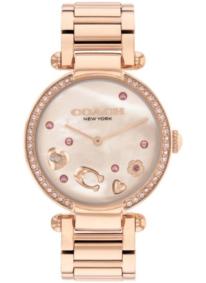 COACH Women's Pink Dial Analog Quartz Watch 34 mm -  14504266 
