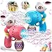 Zerhunt Easter Bubble Guns for Toddlers Kids Easter Basket Stuffers 2Pack Bunny Egg Themed LeakProof Bubble Blaster Toys with Refill Solution Perfect for Easter Egg Hunt Outdoor Party - Image 2
