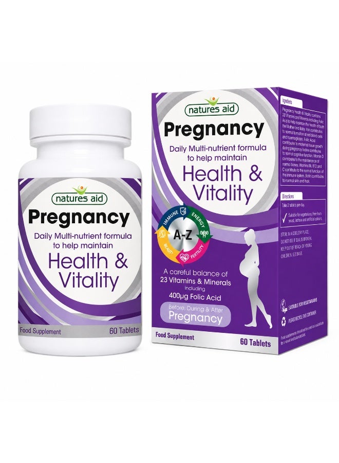Natures Aid Pregnancy Health & Vitality 60 Tablets