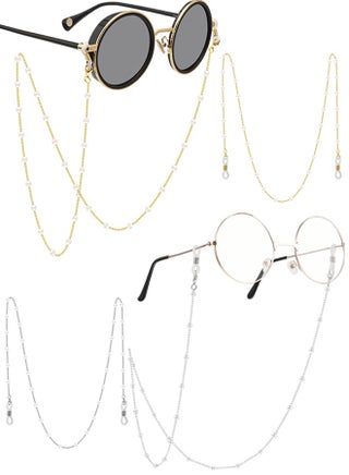 سلسلة نظارات من قطعتين مرصعة باللؤلؤ، سلسلة نظارات شمسية أنيقة، حبل نظارات القراءة، حامل نظارات، قلادة نظارات القراءة - pzsku/ZFA6C21DDDC2A92E051EAZ/45/1754400360/89110abe-674a-41c0-8db0-f46a1eec7321
