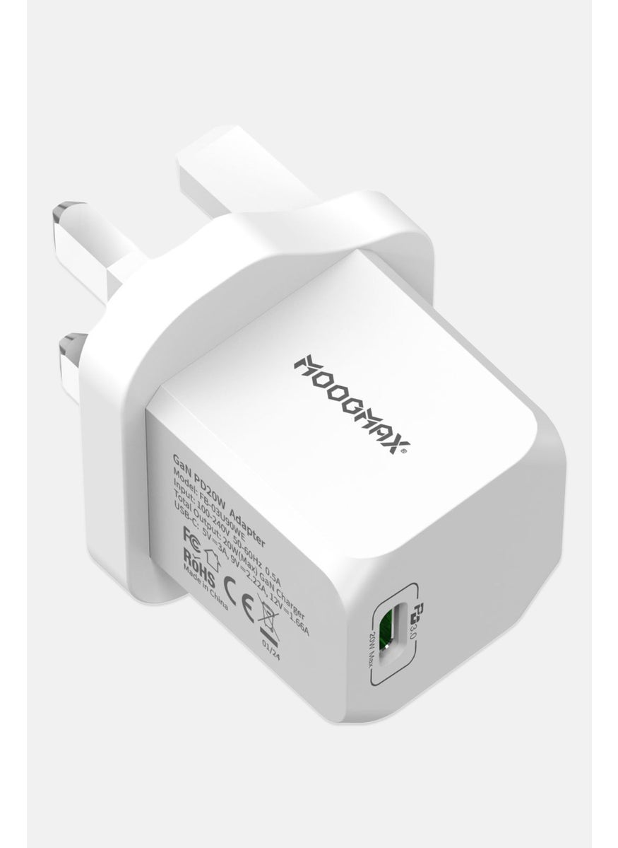 MOOGMAX FB03UWE 20W Power Adapter, White  - Image 4