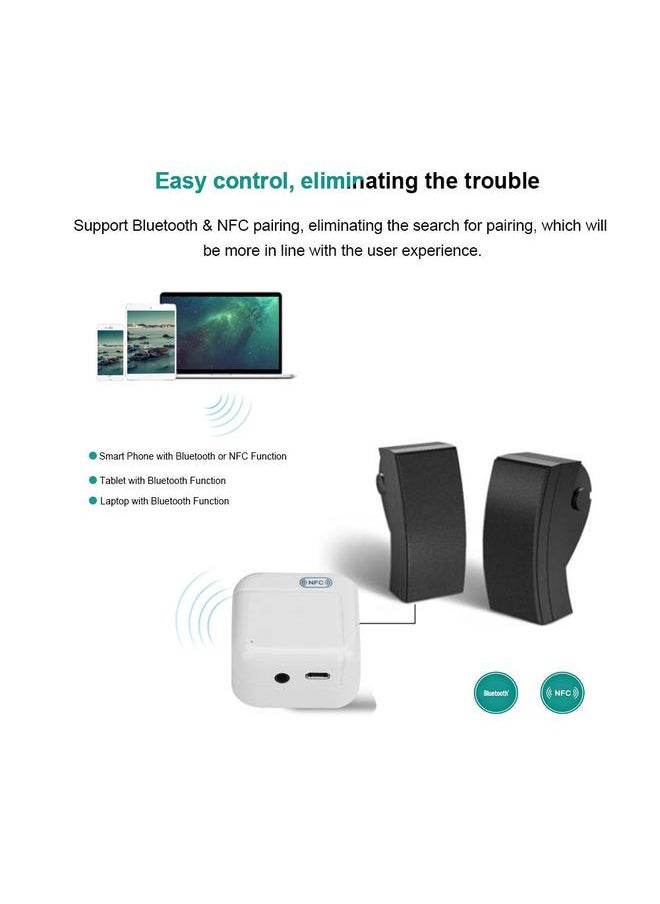 USB NFC Wireless Bluetooth 3.0 Stereo Audio Music Receiver Adapter for Home Music Sound System