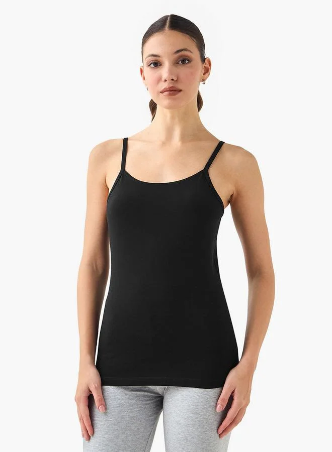 سبلاش فيڤ Set of 3   Regular Fit Tank Top with Spaghetti Straps