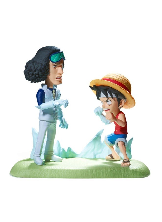 Banpresto Banpresto World Collectable Figure Log Stories One Piece Monkey D. Luffy vs Kuzan Aokiji Figure Set (9 cm)  - Image 1