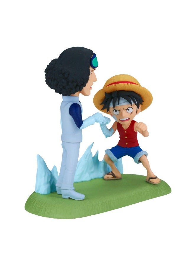 Banpresto Banpresto World Collectable Figure Log Stories One Piece Monkey D. Luffy vs Kuzan Aokiji Figure Set (9 cm)  - Image 2