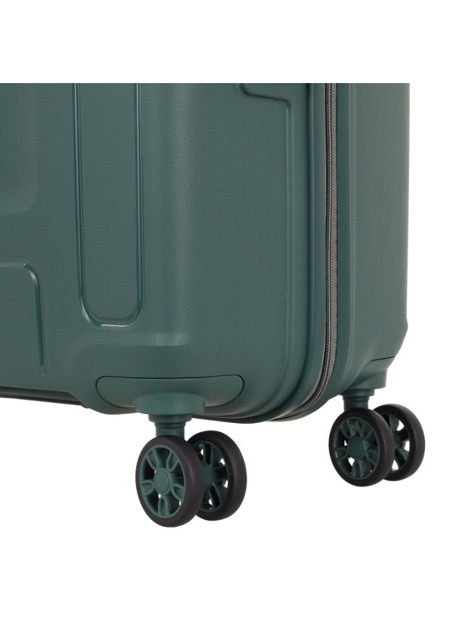 American Tourister Cabin Ivy 2.0-8 Wheel, 55 CM Small Hard PP Suitcase for Travel/Trolley Bag for Travel/Travel Bag with Combination Lock & Smooth Sliding Double Wheel for Women & Men - Forest Green - Image 5