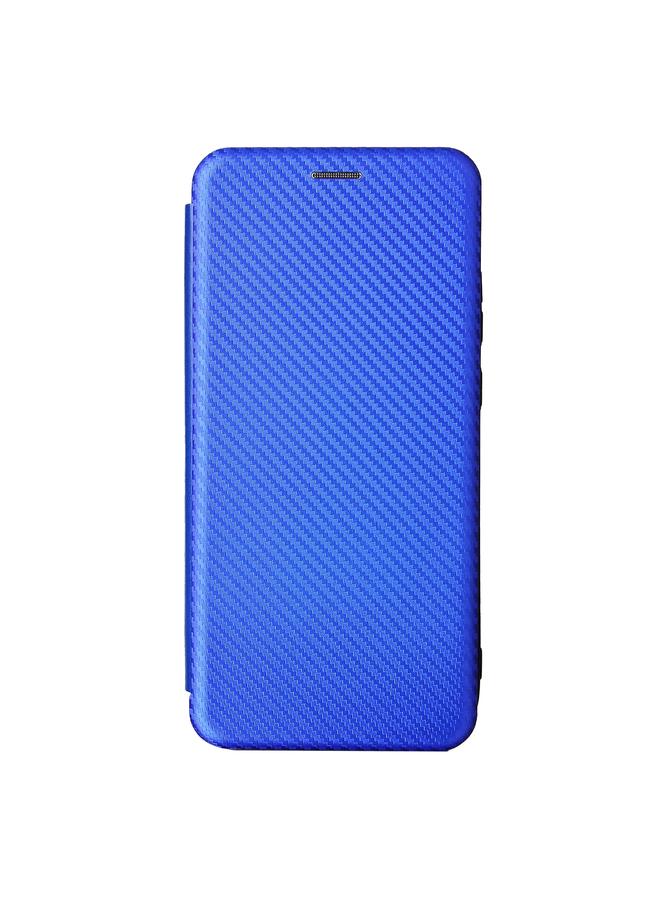 اس-توب جراب لهاتف Oukitel C23 Pro مصنوع من ألياف الكربون مع قلاب أفقي مصنوع من مادة TPU + PC + جلد PU مع فتحة للبطاقات - Image 2