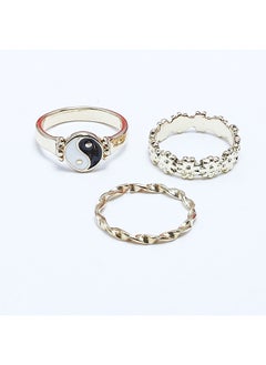 Black&White Earing-Gold