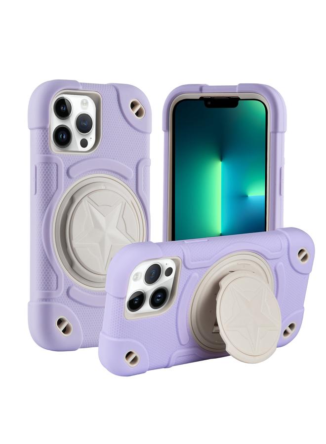 S-TOP Case For iPhone 13 Pro Max Shield PC Hybrid Silicone Phone Case - Image 1