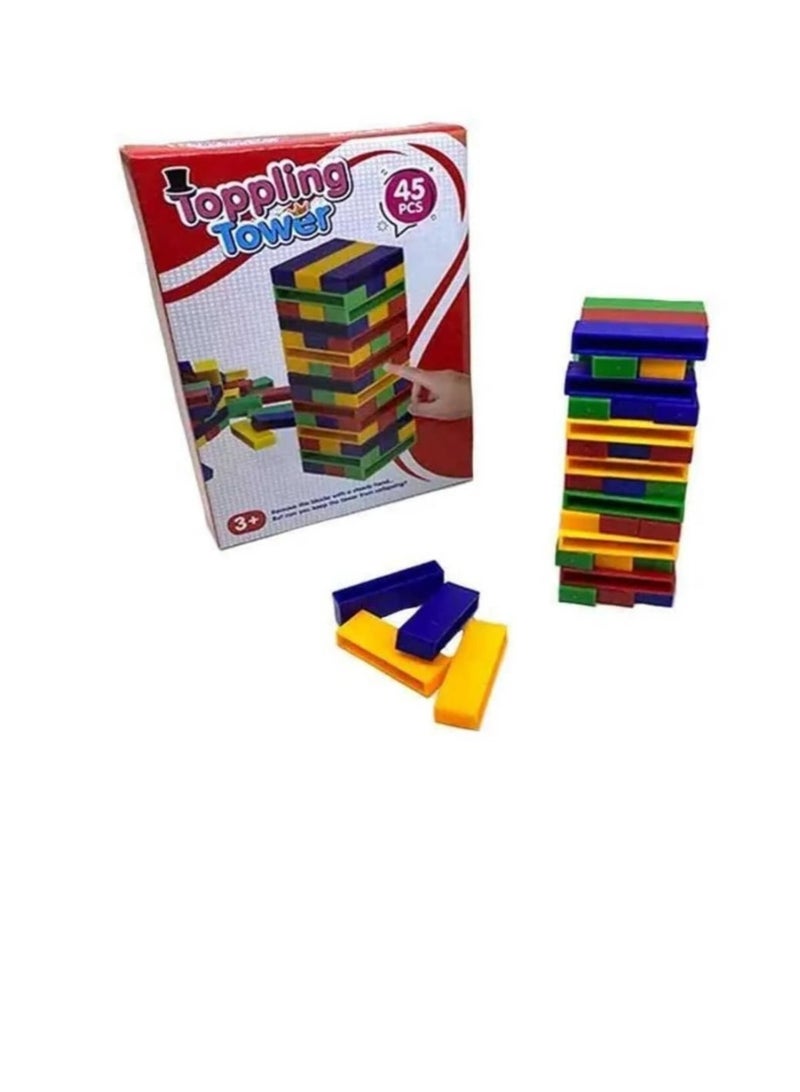 Toppling Tower Wooden Block Game – Classic Jenga Game for Kids & Adults - Image 4