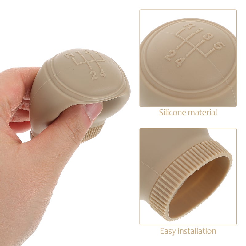 2PCS Universal Car Interior Accessory Silicone Gear Shift Knob Covers Anti and Wear Resistant Manual Shifter Covers for Car Gear Shift - Image 3
