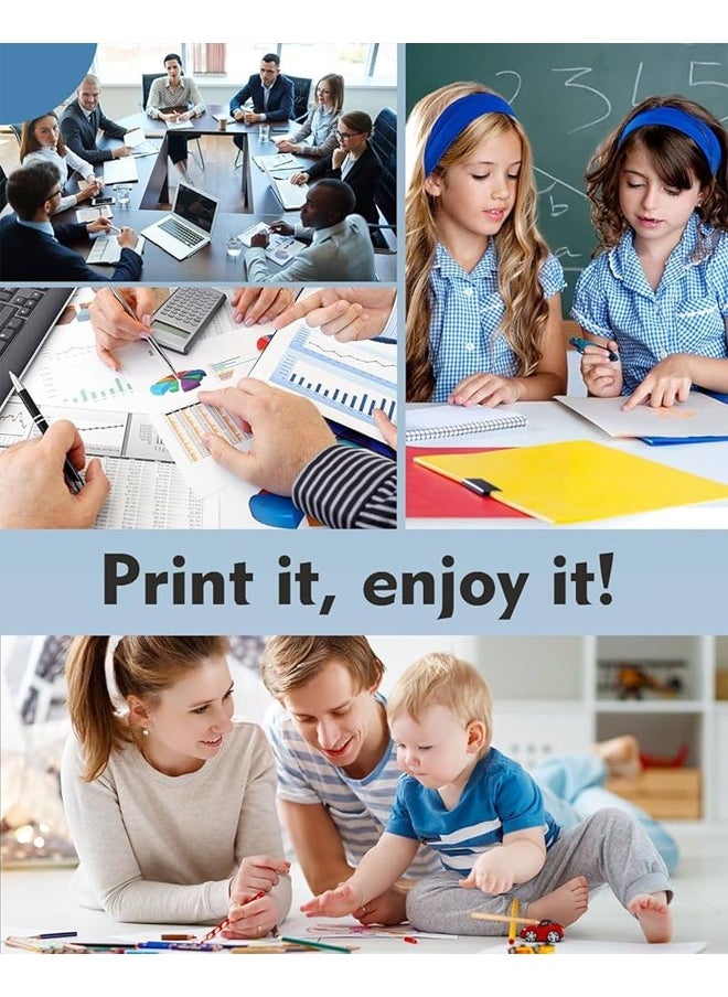 Office Maker - Office Maker GT51 Black & GT52 Color Ink Bottle for HP Ink Tank 319 410 419 Smart Tank 500 502 508 511 514 515 518 538 571 615 720 750 790 DeskJet GT 5810 5820 5822 (Black/Cyan/Magenta/Yellow, 4 Pack) - Image 1