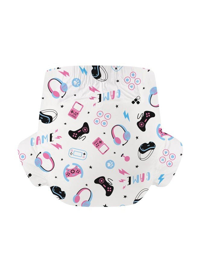 CutiePlusU Adult Diapers 2 Pieces, Incontinence Briefs with Tabs for Women and Men, Maximum Overnight Absorbency- Game Paradise (Large 37"-47") - Image 3