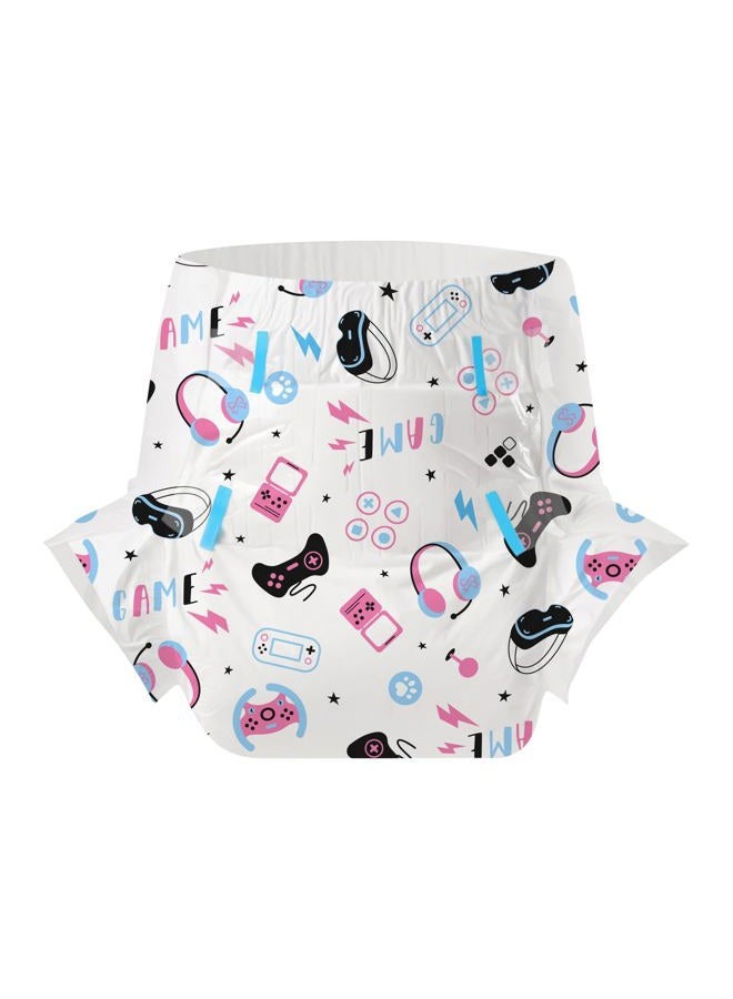 CutiePlusU Adult Diapers 2 Pieces, Incontinence Briefs with Tabs for Women and Men, Maximum Overnight Absorbency- Game Paradise (Large 37"-47") - Image 2