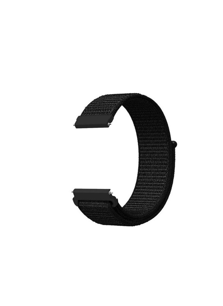 Generic Replacement Nylon Nato Strap 20mm For GTS 2/ GTS 3/GTS 4/ Bip 3 Pro/Bip 3 - Black  - Image 1