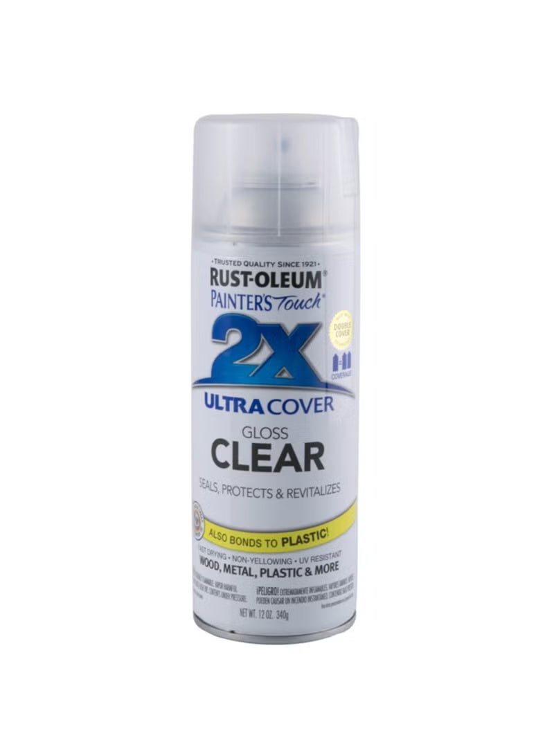 RUST-OLEUM Rustoleum 249117 Painter's Touch Ultra Cover 2x Spray (354.9 ml, Gloss Clear)