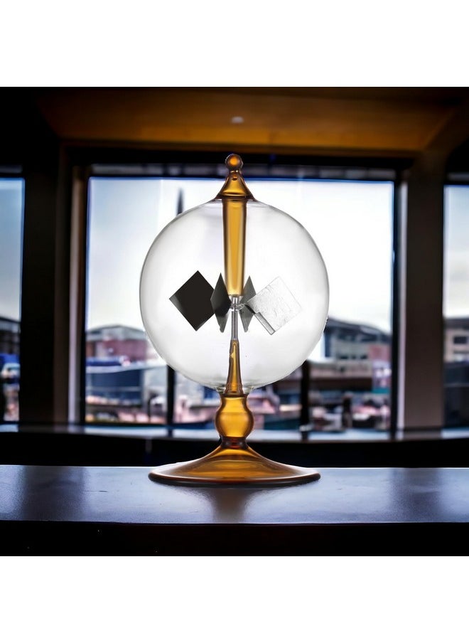 DORAMI DORAMI Orange Solar Power Radiometer Crookes Solar Energy Spinning Vanes windmill Gift Home Desk Decoration  - Image 5