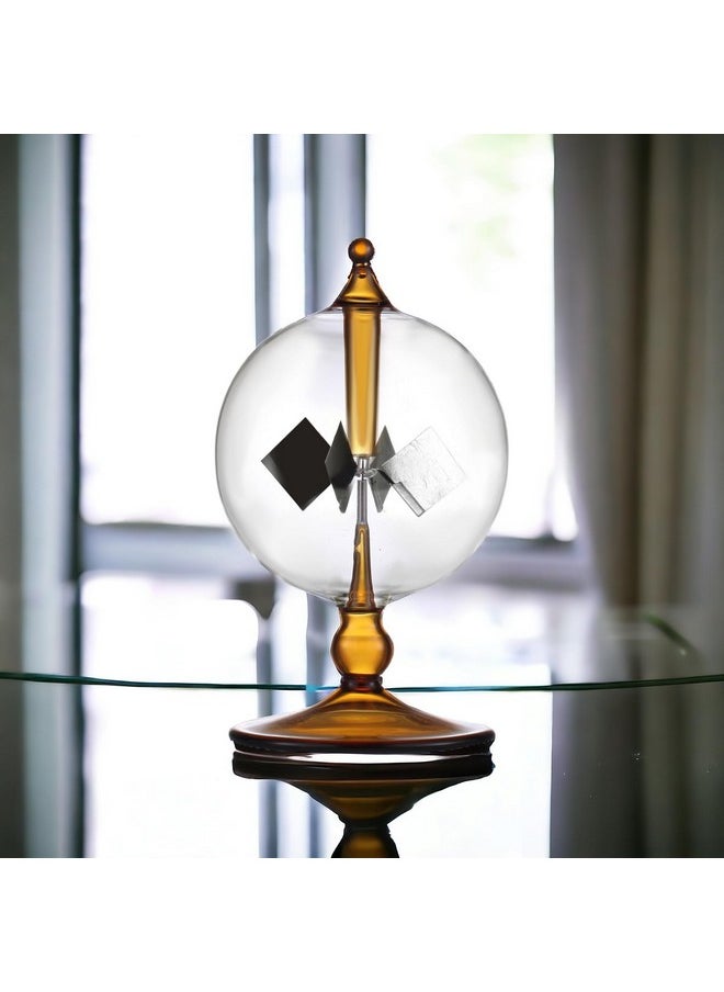 DORAMI DORAMI Orange Solar Power Radiometer Crookes Solar Energy Spinning Vanes windmill Gift Home Desk Decoration  - Image 4