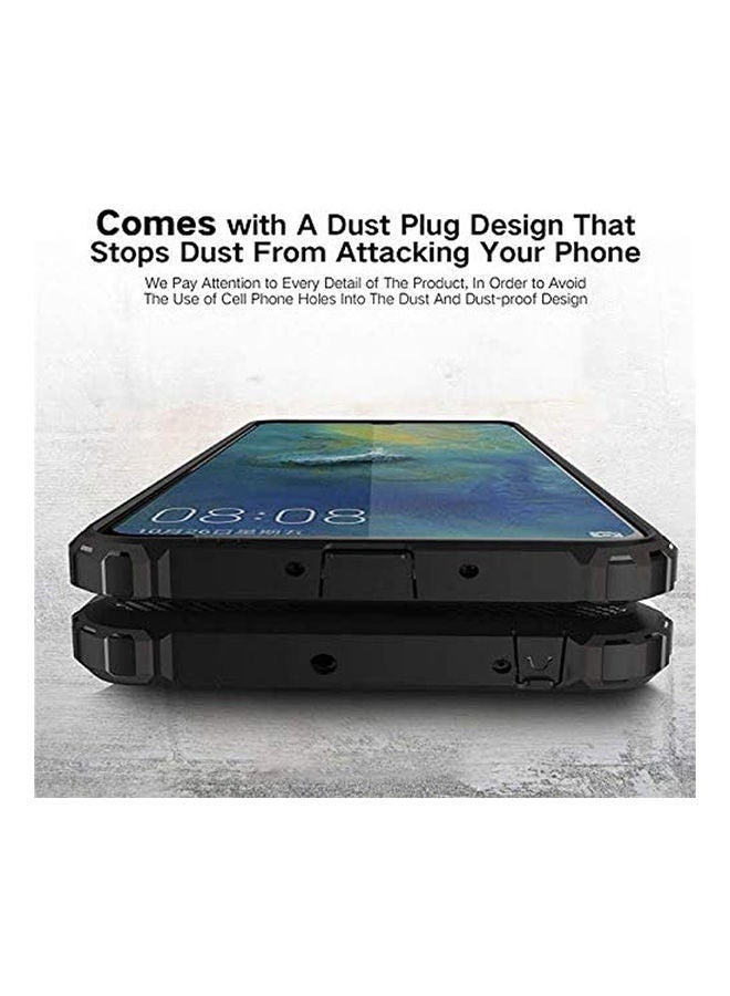 NIBEMINENT For Huawei Mate 20 X Case, Double Layer Professional Anti-Collision Cover Black - Image 2