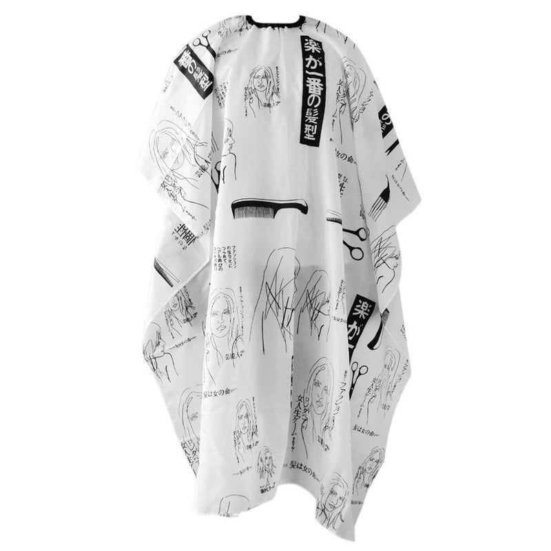 ikis ikis Printed Hair Cutting Sheet Apron Hairdressing Gown Cape Hair Cutting Barber Cloth Salon Accessories - Image 1