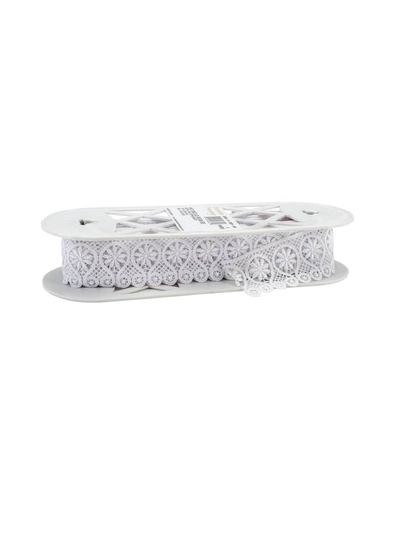 Grecian Edge Venice Lace Trim 1-7/8in White - Image 1