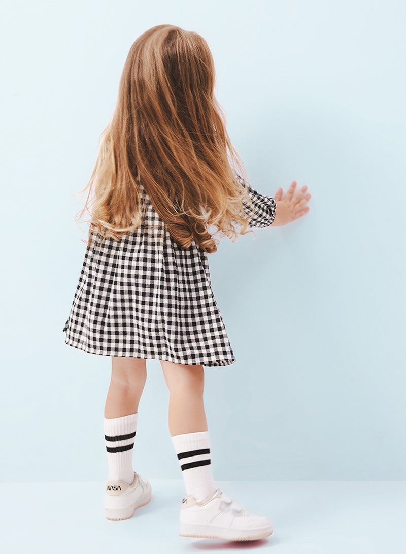 DeFacto Gingham Peter Pan Dress  - Image 2