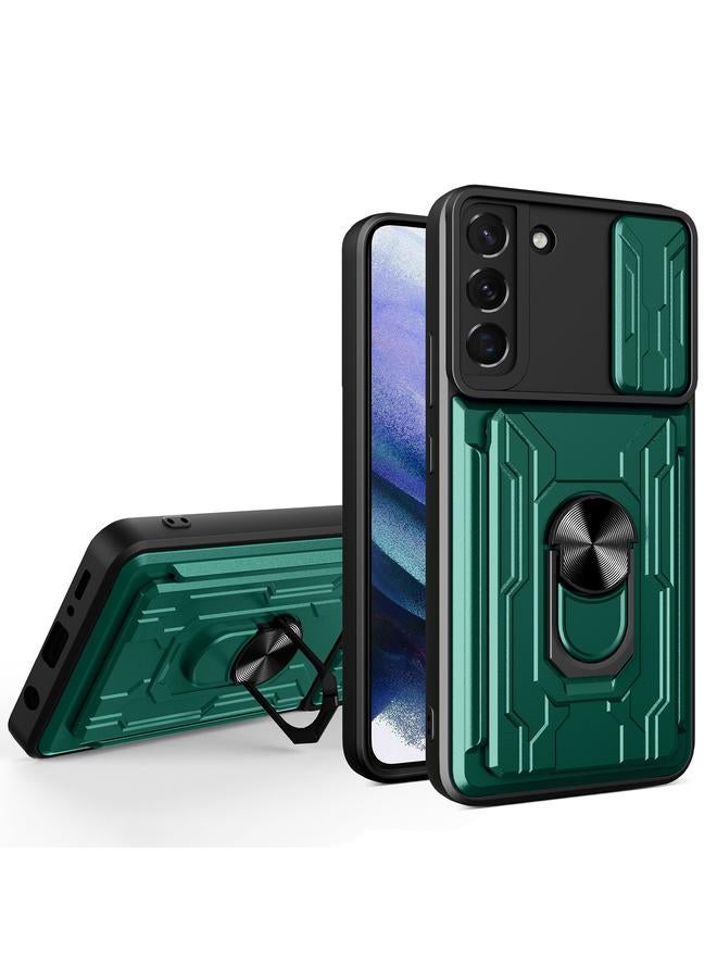 اس-توب جراب لهاتف Samsung Galaxy S22+ 5G، جراب هاتف منزلق مزود بغطاء حماية للبطاقات - Image 1