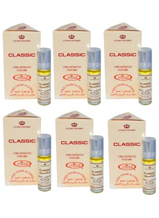Classic Concentrated Perfume Oil 6ml (Pack of 6) - pzsku/ZFA6D6FE551550FB954B6Z/45/_/1729270818/06eef3ff-341f-4b0a-9088-7faa7644c689