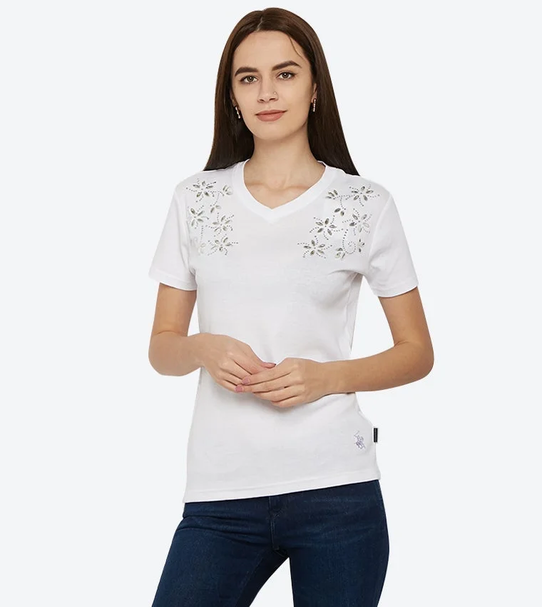BEVERLY HILLS POLO CLUB  Regular Fit T-Shirt for Women | Best Price UAE