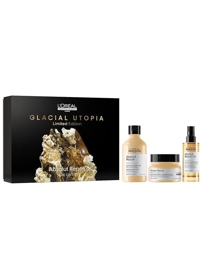 لوريال بروفيسيونال Absolut Repair Glacial Utopia Trio Set, Savings 20%