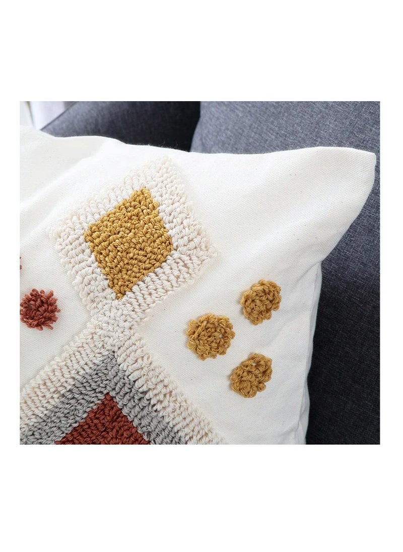 Y&D New Design Boho Style Tufted Geometric Pattern Cushion Cover With Tassels Home Decor Super Soft Woven Tufted Pillow Cases 30*50cm  - Image 3