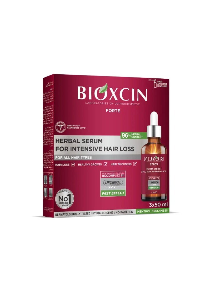بيوكسين سيروم فورت للتساقط الشديد للشعر 3*50مل - Image 1