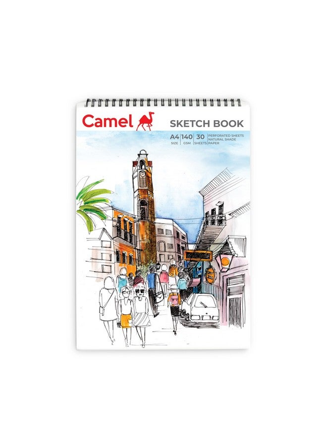camel دفتر رسم A4 من كاميل 140 جرام، 30 ورقة - Image 1