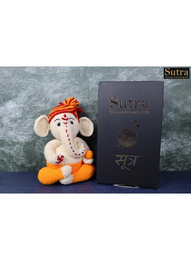 SUTRA Sutra Baby Ganesh Crochet Structure | Lord Ganesha Gift for Baby Shower Birthday & Special Ocassion | Handcrafted Multicolor Ganesha Wool and Yarn | Size Inch 6X4 Gift Soft Toys for Baby - Image 2