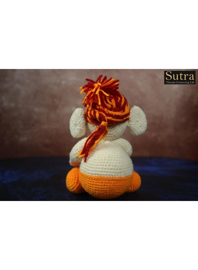 SUTRA Sutra Baby Ganesh Crochet Structure | Lord Ganesha Gift for Baby Shower Birthday & Special Ocassion | Handcrafted Multicolor Ganesha Wool and Yarn | Size Inch 6X4 Gift Soft Toys for Baby - Image 4