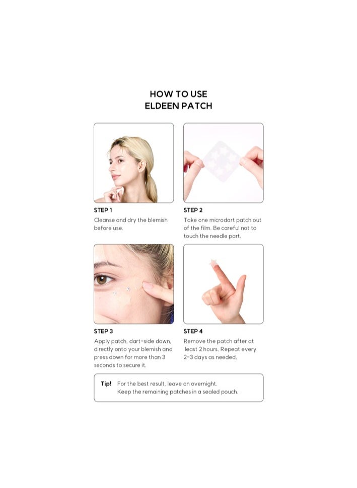 ELDEEN - Good Bye Dark Spots - Eldeen Microdart Project: Dark Spot Patch - The Ultimate Solution for Your Skin, fade any dark spot, clear, 6 darts, Packages of 1, 2, 4, and 8 (Pack of 2) - Image 1