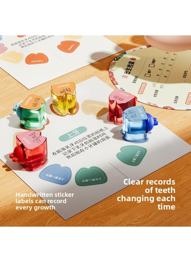 Generic Children's Tooth Collection Box, Deciduous Tooth Storage Box, Tooth Replacement Commemorative Box, Girl And Boy Storage Tooth Loss Collection And Preservation Box-Color:Bear Deciduous Tooth Box [light Mousse Powder]  - Image 5