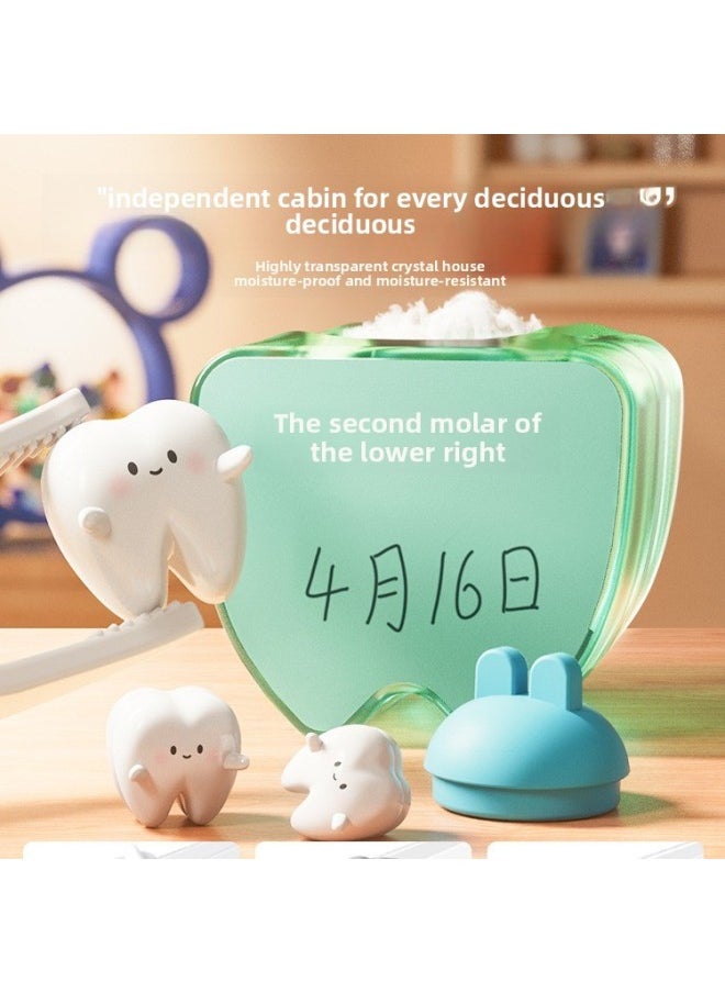 Generic Children's Tooth Collection Box, Deciduous Tooth Storage Box, Tooth Replacement Commemorative Box, Girl And Boy Storage Tooth Loss Collection And Preservation Box-Color:Bear Deciduous Tooth Box [light Mousse Powder]  - Image 4