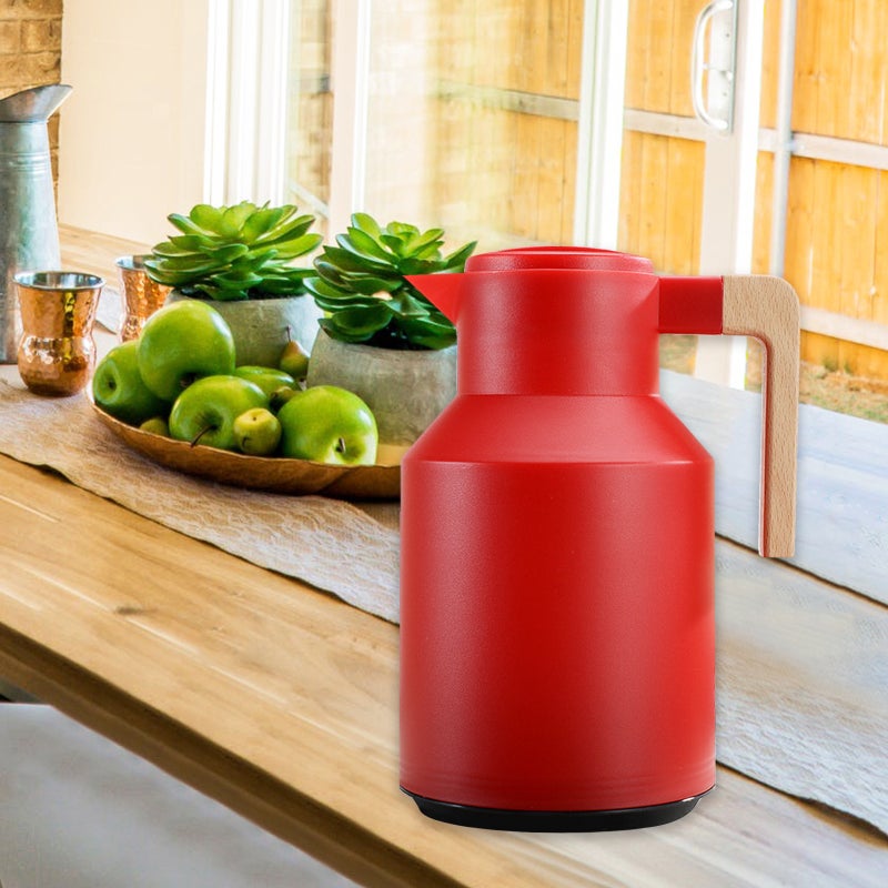 Thermal Coffee Carafe White Double Walled Vacuum Insulation - 24 Hour Hot & Cold Retention Wide Mouth Insulated Flask for Home Kitchen Office Travel - Image 2