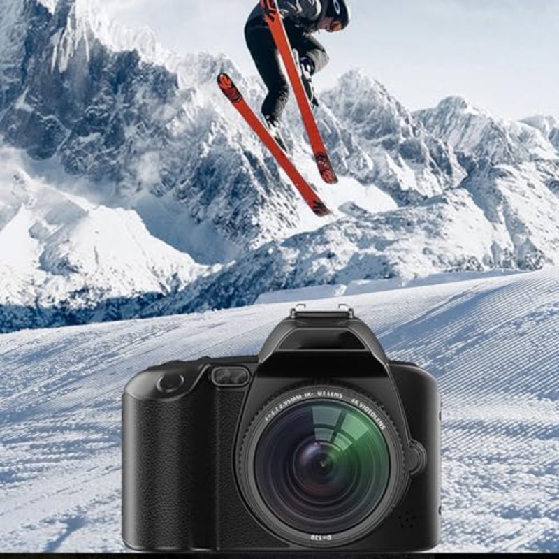 4K 64MP Digital Camera, 3 Inch 16x Digital Zoom Anti Shake Vlogging Camera, 4800mAh Dual Lens Night Vision Vedio Camera with Filters, Memory Card 128G - Image 2