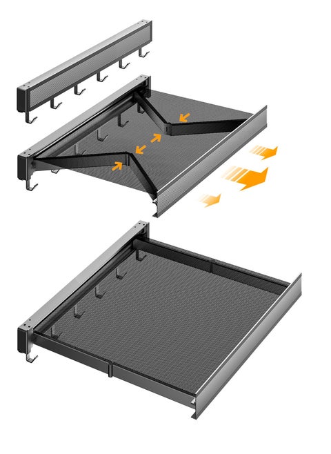 Wall Mounted Drying Rack with Net Retractable Foldable Clothes Drying Rack Laundry Drying Rack Lay Flat to Dry Thickened Aluminum Collapsible Rack for Shoes Socks Underwear No Punching Required