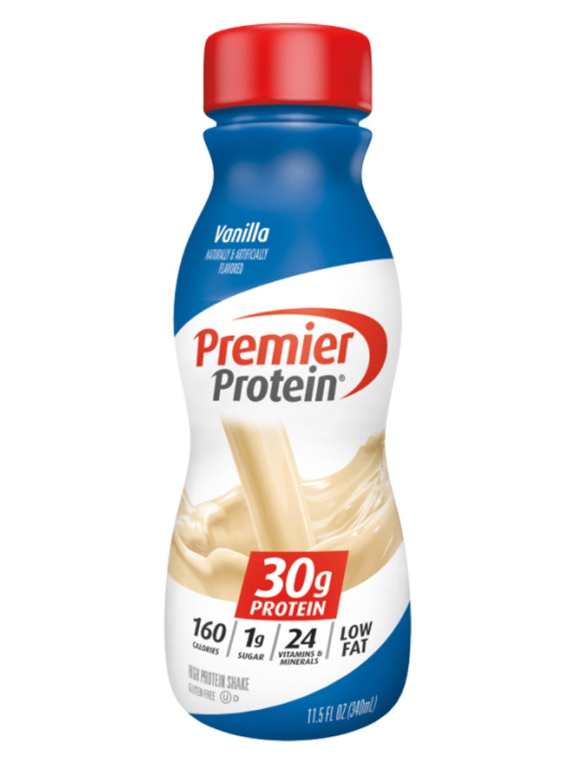 Premier Protein Pack Of 12 Shake Bottle Vanilla, Liquid, Powder, Keto, 30G Protein, 1G Sugar, 24 Vitamins & Minerals, Nutrients To Support Immune Health 11.5 Fl Oz - Image 2