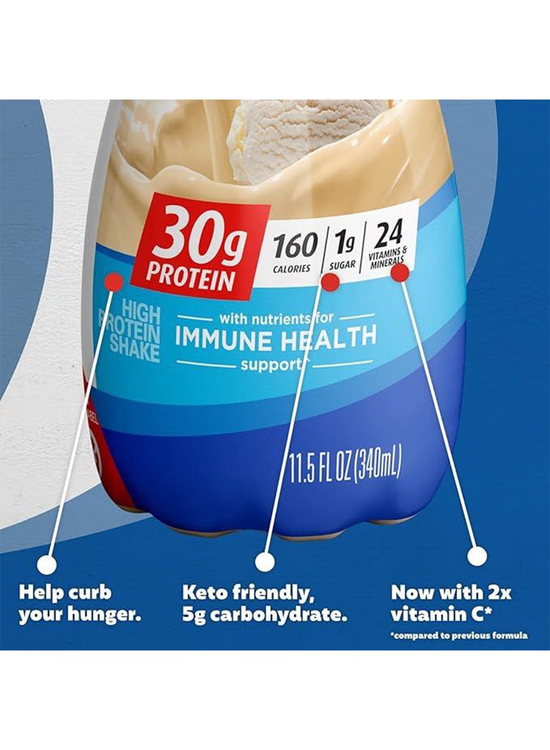 Premier Protein Pack Of 12 Shake Bottle Vanilla, Liquid, Powder, Keto, 30G Protein, 1G Sugar, 24 Vitamins & Minerals, Nutrients To Support Immune Health 11.5 Fl Oz - Image 5