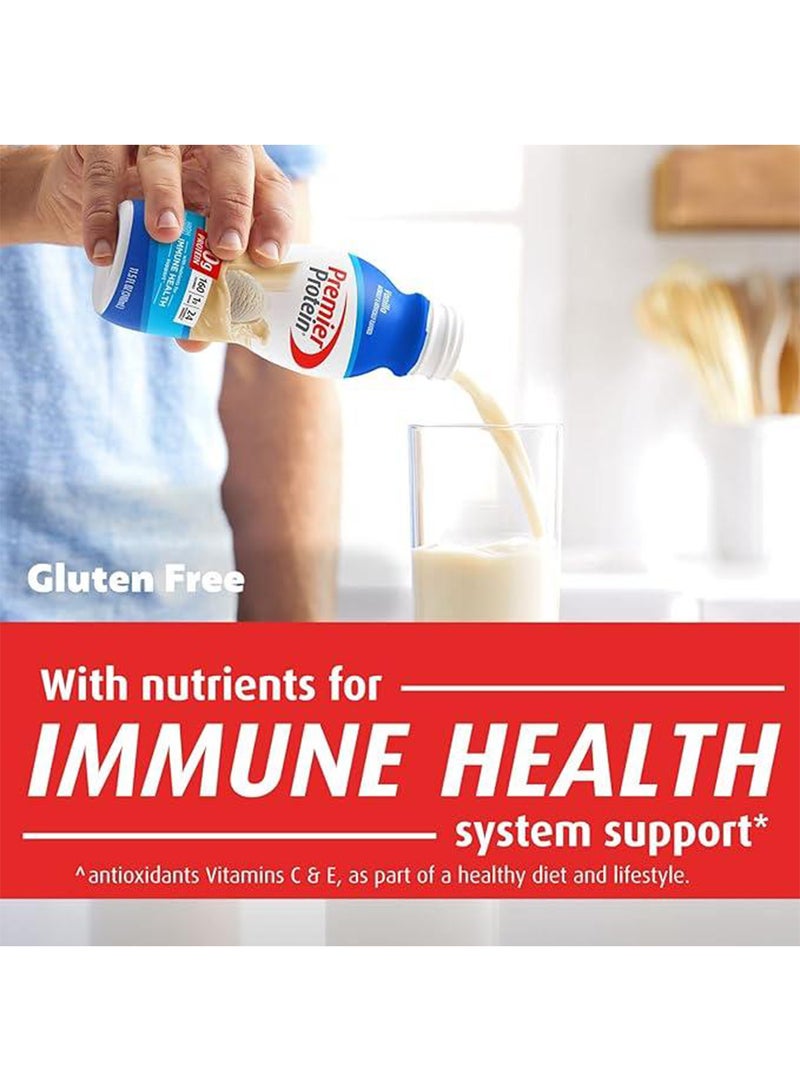 Premier Protein Pack Of 12 Shake Bottle Vanilla, Liquid, Powder, Keto, 30G Protein, 1G Sugar, 24 Vitamins & Minerals, Nutrients To Support Immune Health 11.5 Fl Oz - Image 4